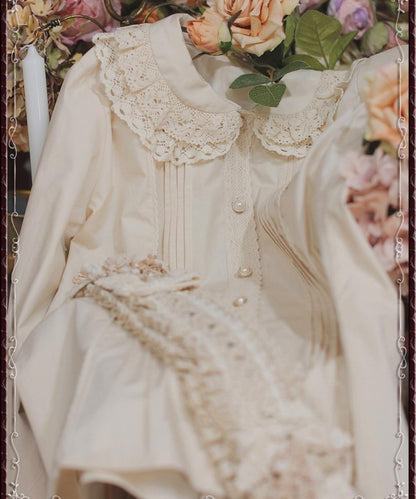 Tiny Garden - Cotton Retro Lace Lolita Blouse