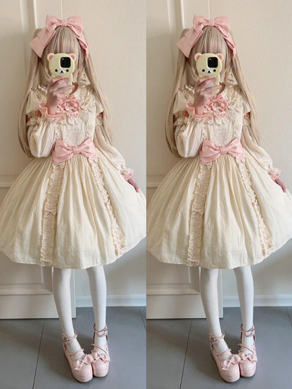 Seventeen Girls - Vintage Sweet Bear - Sweet Lolita OP Fullset Lolita Headdress