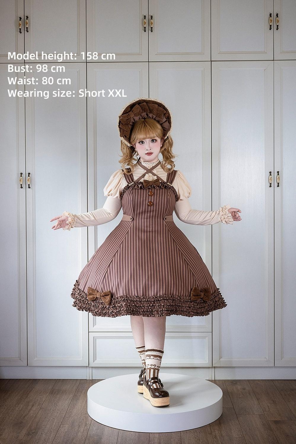 Miss Point - Classic Lolita JSK Customized Stripe Lolita Dress