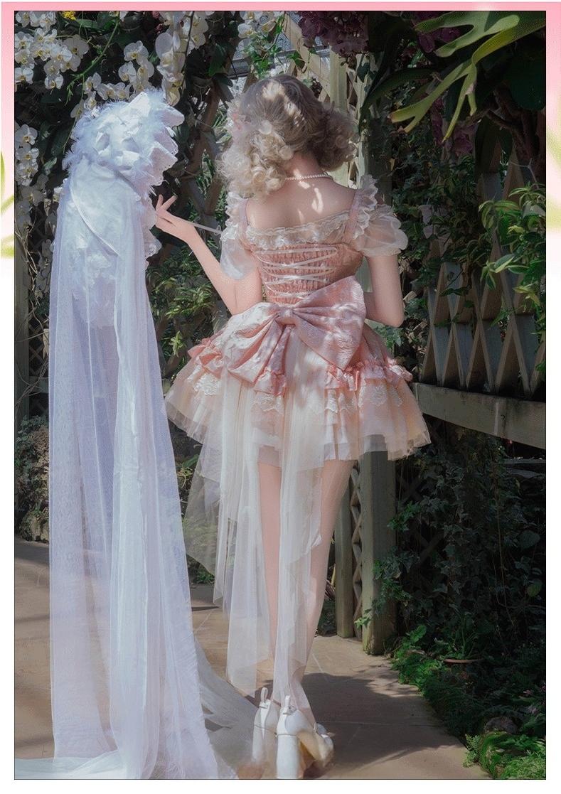 ZhiJinYuan - Fleeting Dreams - Ballet Style Sweet Lolita Mini JSK with Choker