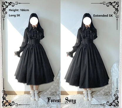 Forest Song - Astris - Classic Lolita SK Double-sided Wearing Fishbone Skirt