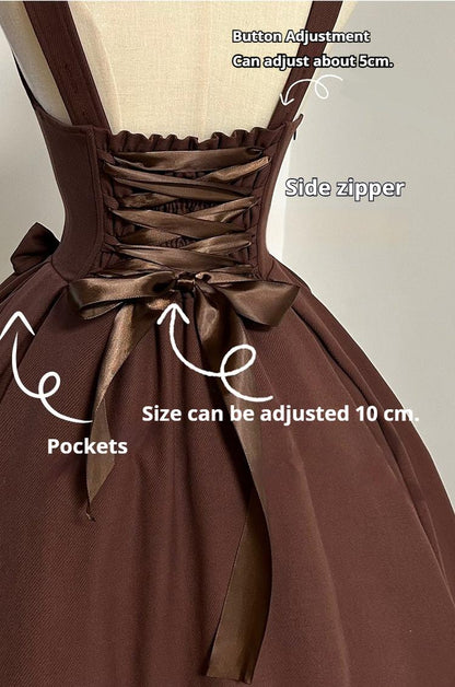 Sweet Wood - Margaret - Plus Size Lolita Dress Suit Solid JSK