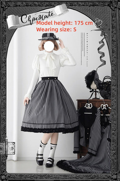 Miss Point - Classical Chocolate - Classic Lolita Blouse Customized Reteo Lolita Shirt