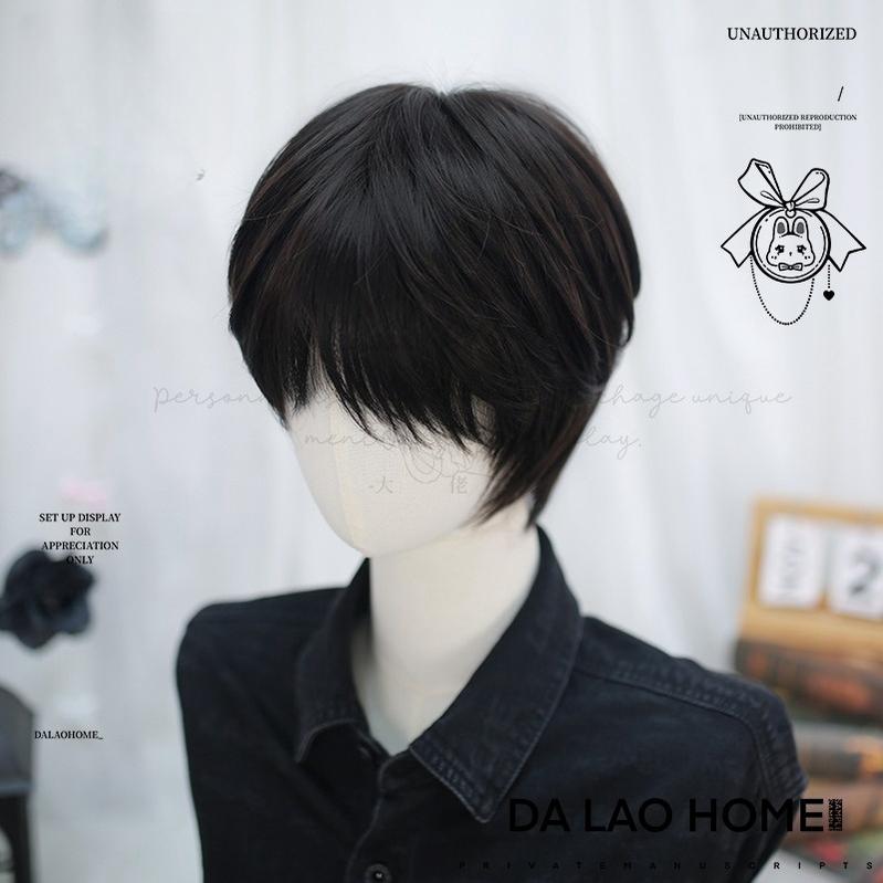 Dalao Home - Ouji Lolita Short Wig with Natural Color and Layered Cuts