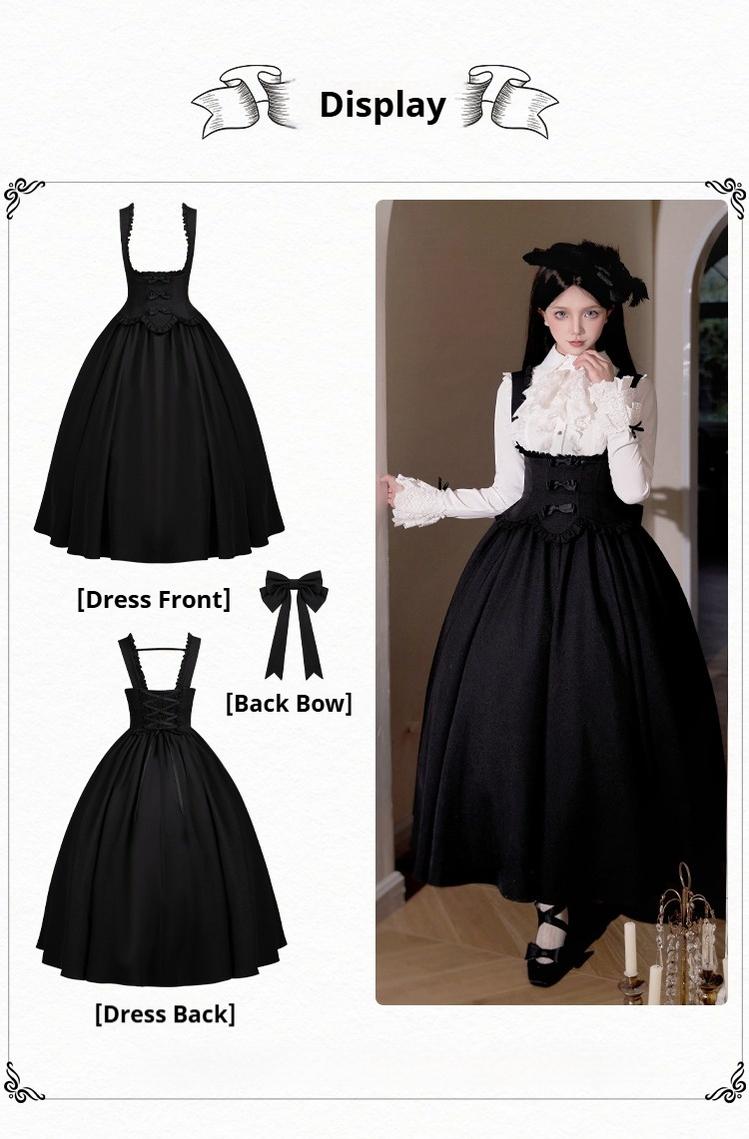 With PUJI - Silent Whisper - Classic Lolita Bust-supporting Long Dress, Shirt