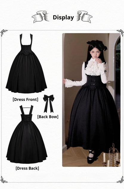 With PUJI - Silent Whisper - Classic Lolita Bust-supporting Long Dress, Shirt