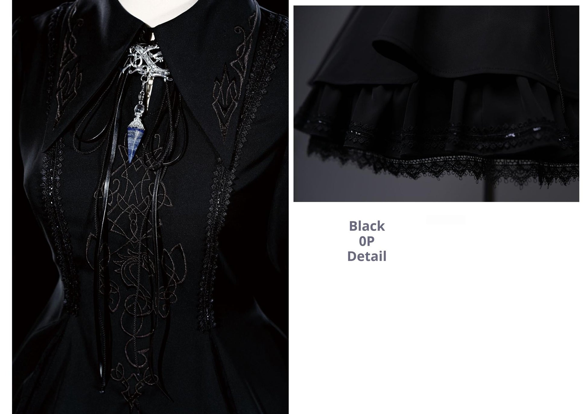 Wuyuzhe - Dragoon Knight 1.0 Version - Western Fantansy Style Suit Embroidery Dress Set Double-Sided Vest