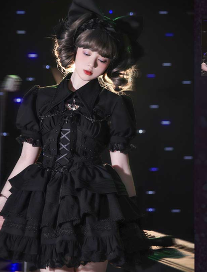 OCELOT - Contract Cross - Gothic Sweet Lolita Short Dress