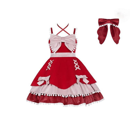 With PUJI - Confession Function - Wool Kawaii Lolita JSK Dress Suit