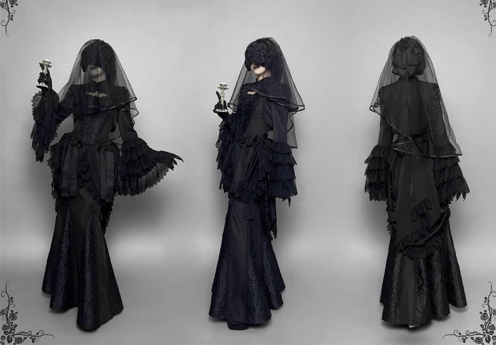 LeMiroir - Saint - Gothic Lolita Bolero Skirt Mermaid Dress Corset