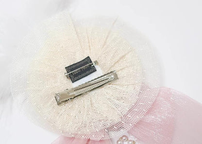 The Accessories' Story - Satin Ballet - Sweet Lolita Headdress Feather Bow