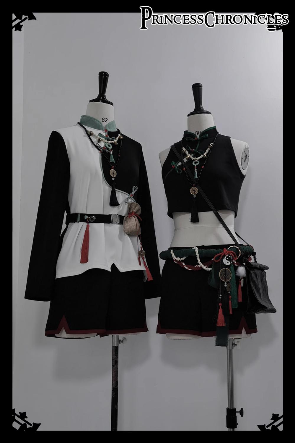 Princess Chronicles - Bamboo Panda - Han Lolita Shirt Full Set Chinese Style Unisex Set