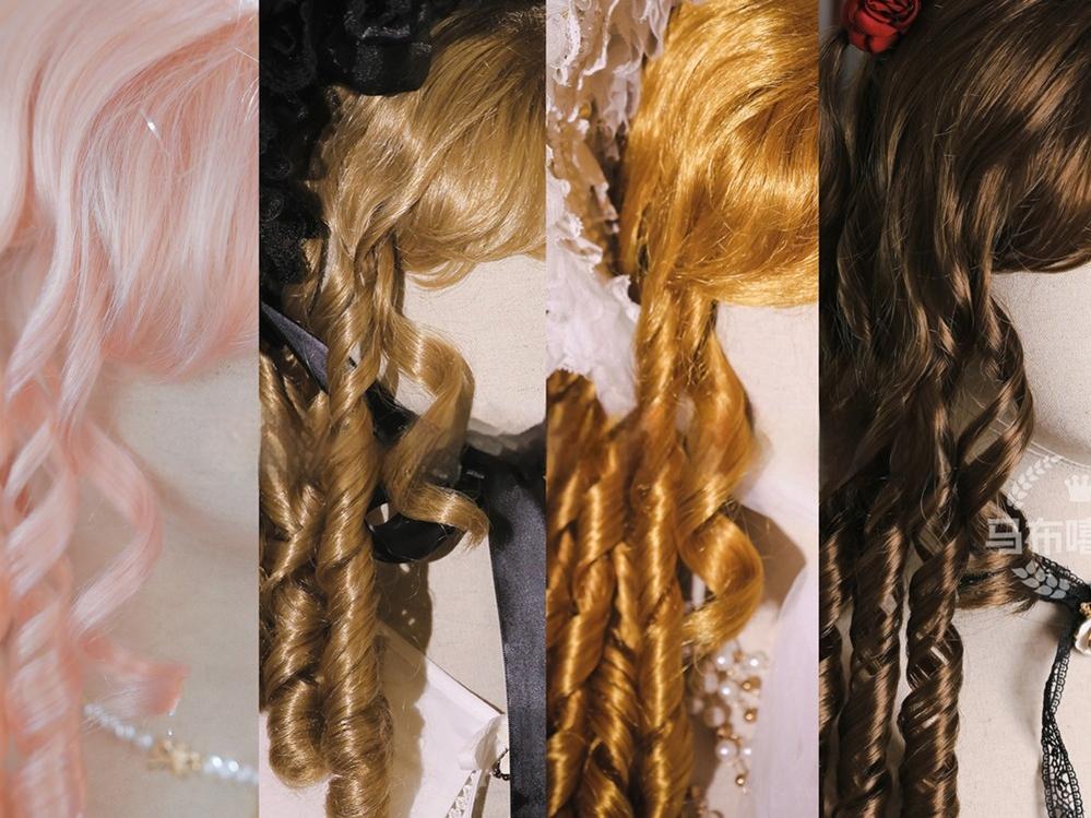 Mabuxi - Retro Lolita Wig Elegant Roman Curls Gorgeous Court Wigs