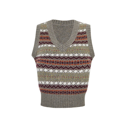 Nordic Fair Isle Pattern Vest