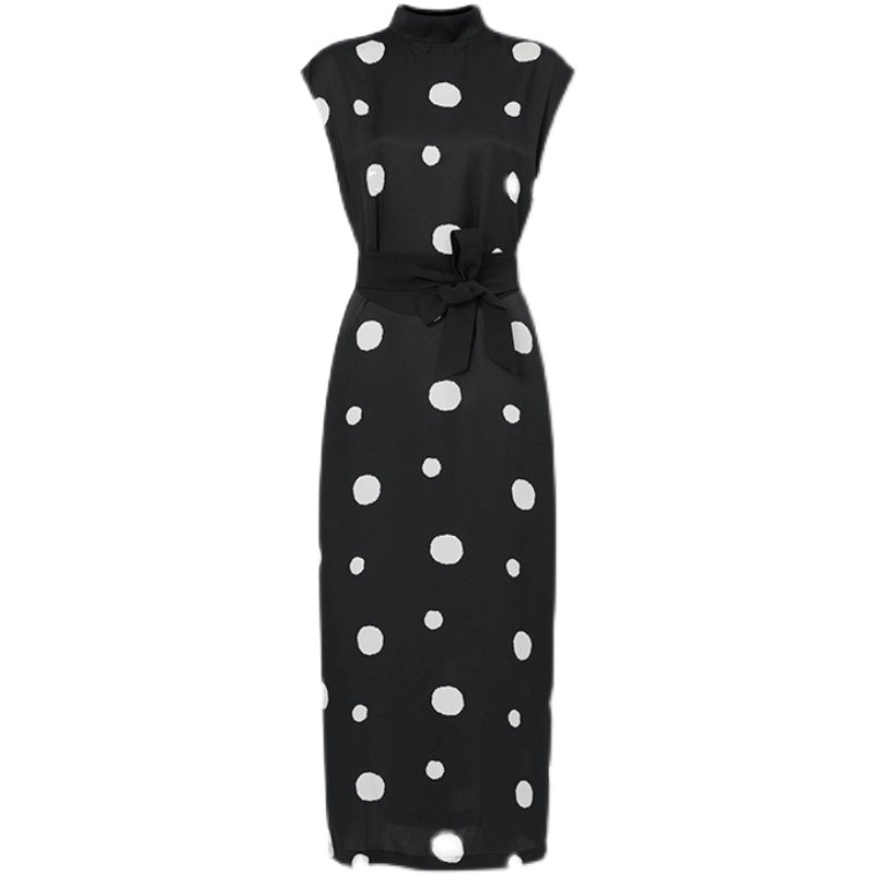 Countess Polka Dot Black Dress