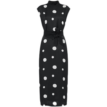 Countess Polka Dot Black Dress