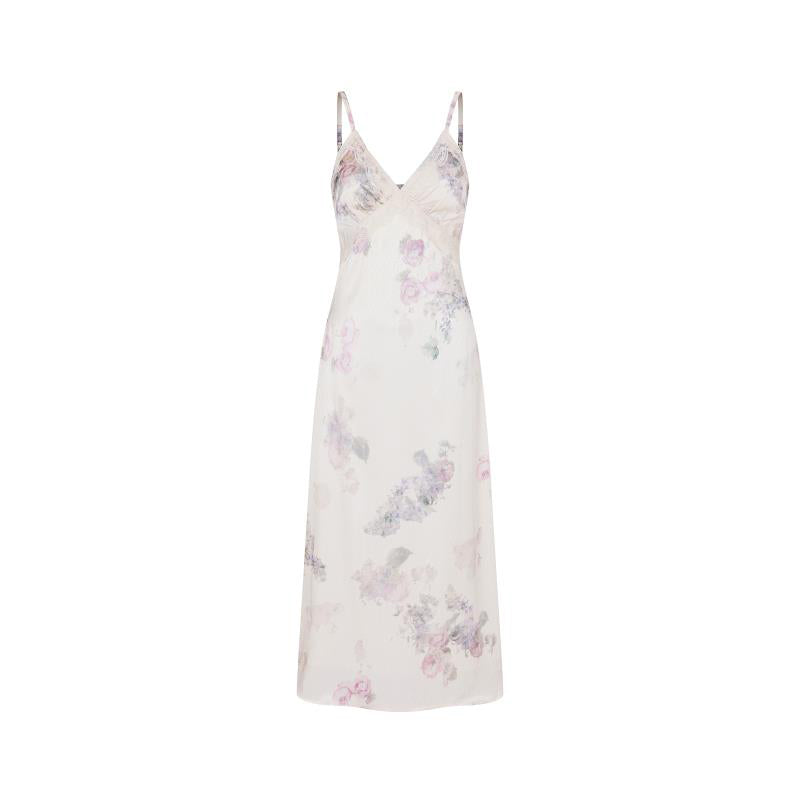 Floral watercolor camisole dress