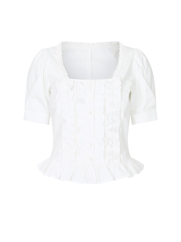 princess frilly vintage blouse