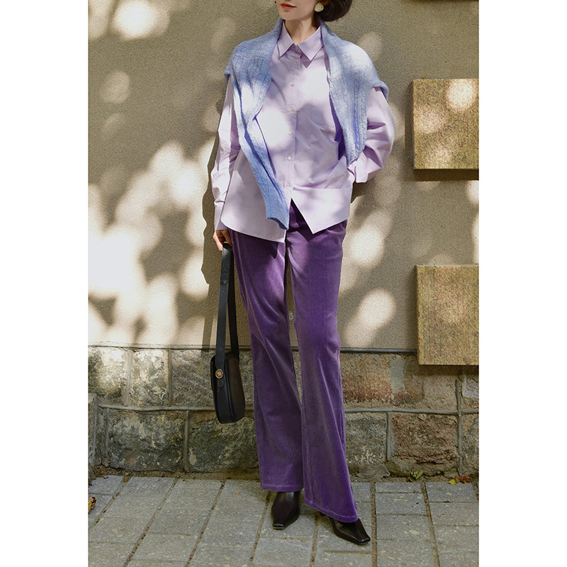 Western lady's embroidered simple shirt