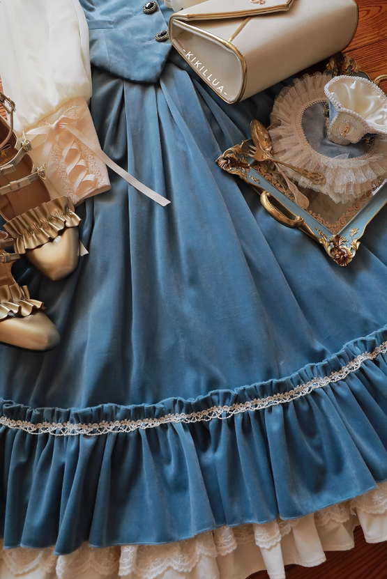 Miss Point - Rose Doll - Elegant Lolita Skirt High Waist Fishbone SK