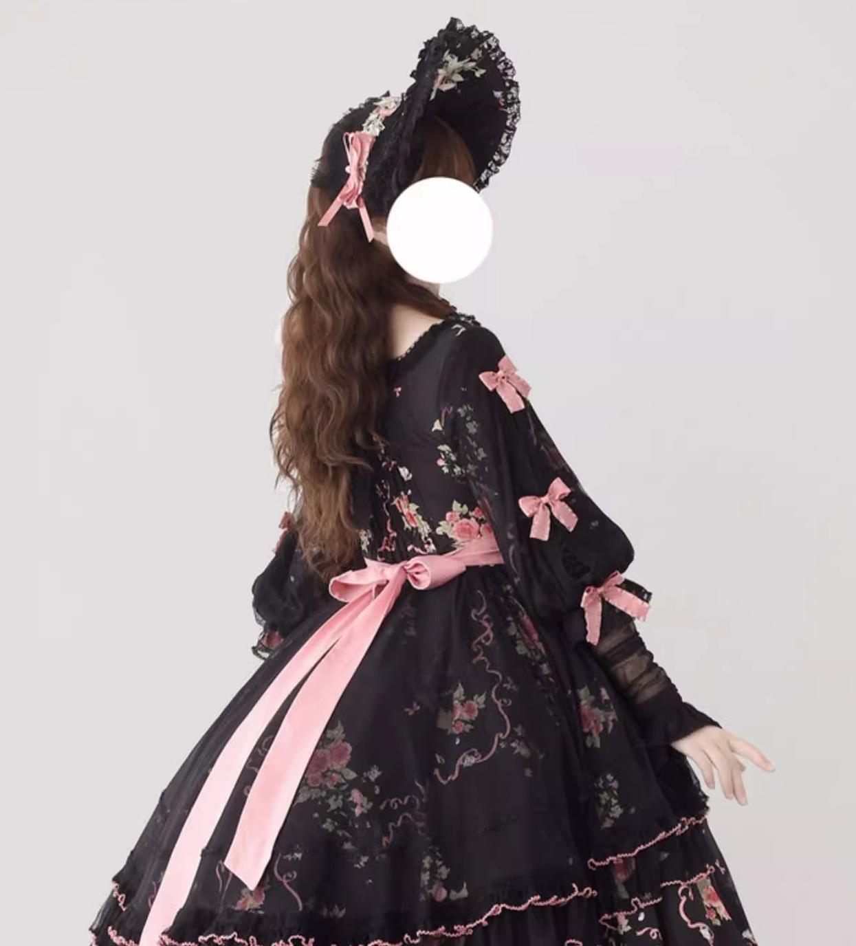 Miaoplus - Romantic Seizure - Sweet Lolita OP Mutton Sleeve Lolita Dress