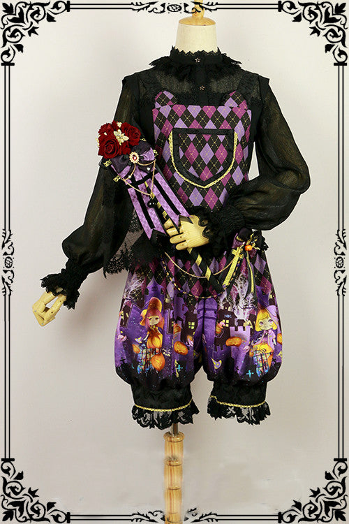 Fanzy Fantasy - Halloween Lolita Shirt Gothic Bat Collar