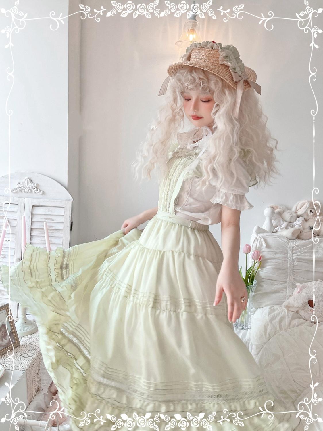 Tiny Garden - Swallowtail Butterfly - Elegant Lolita Salopette Multicolors