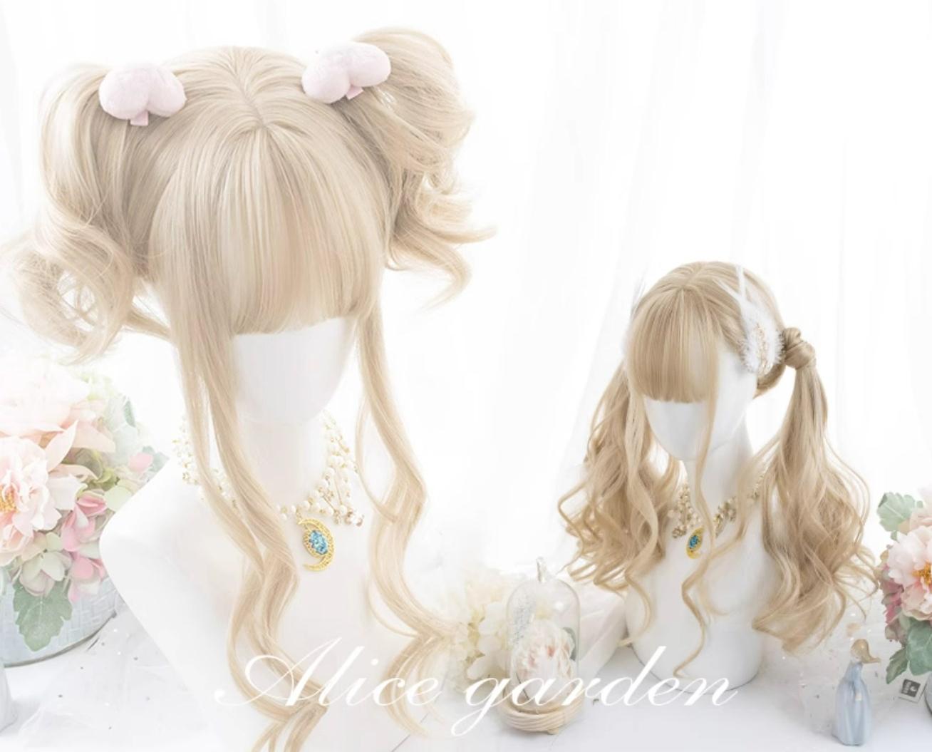 Alicegarden - Kawaii Casual Lolita Blonde Curly Wig