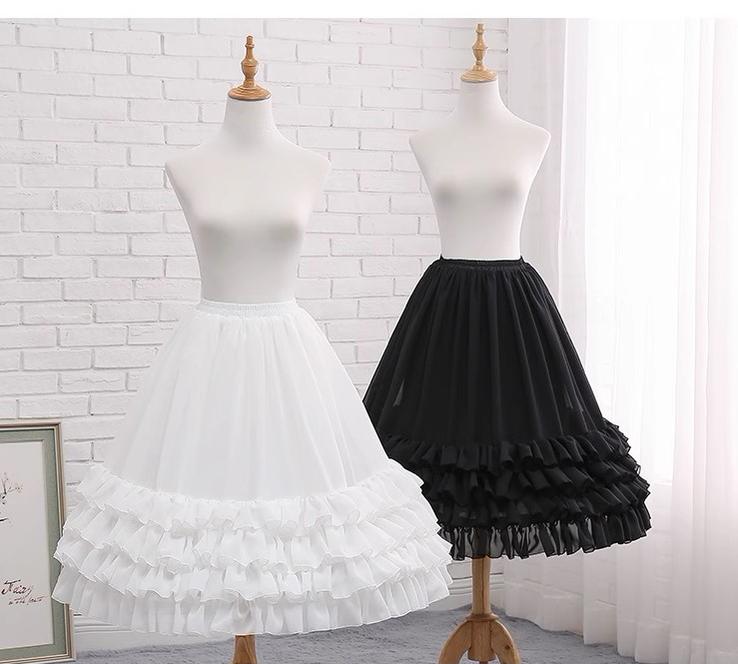 Manyiluo - Elegant Lolita A-type Carmen Adjustable Hoop Petticoat