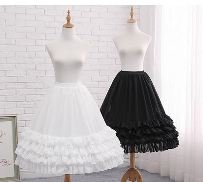 Manyiluo - Elegant Lolita A-type Carmen Adjustable Hoop Petticoat