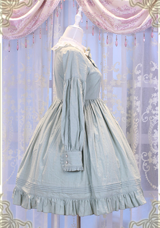 Chess Story - Vintage Lolita Long Sleeve OP Dress