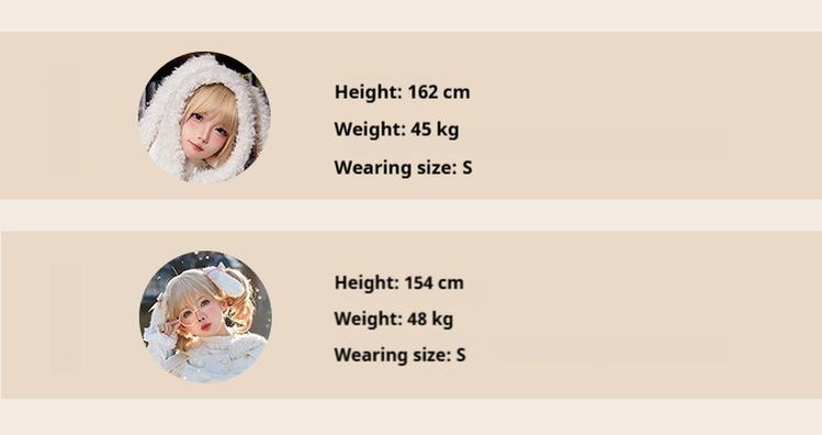 Tan Tuan - Rabbit & Bear - Winter Kawaii Lolita Cape and Shorts