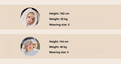 Tan Tuan - Rabbit & Bear - Winter Kawaii Lolita Cape and Shorts