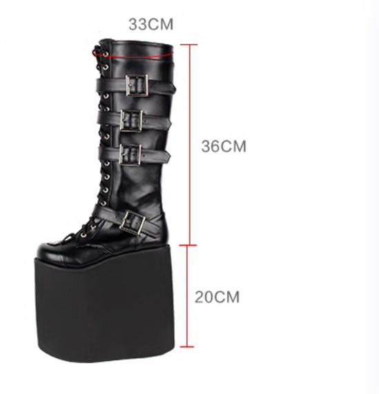 Angelic imprint - Customized Gothic Lolita Shoes Punk Boots 20CM Platform