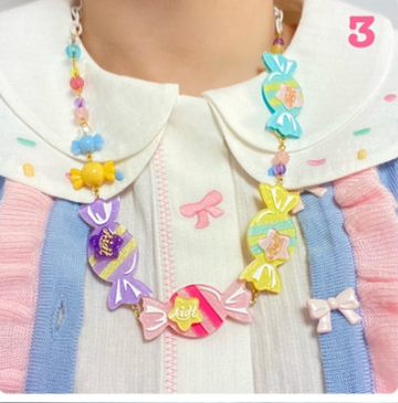 Halloween Alice - Sweet Lolita Candy-Shaped Necklace