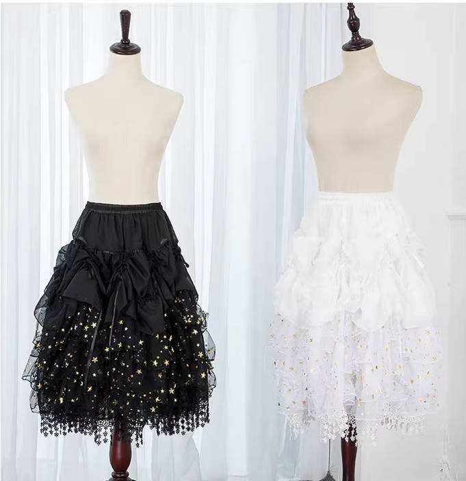 Manyiluo - Starry Dream River - Wedding Lolita Violent Adjustable Fishbone Bustle