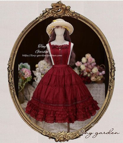 Tiny Garden - Swallowtail Butterfly - Elegant Lolita Salopette Multicolors