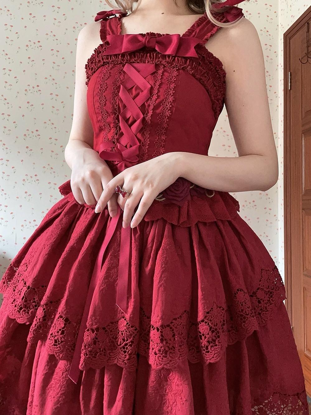 Miss Point - Forest Waltz - Cotton Lolita Camisole Embroidered Cami Top