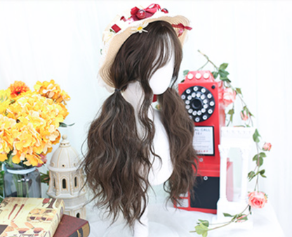 Dalao Home - Waffle - Lolita Splayed Bangs Curly Wig