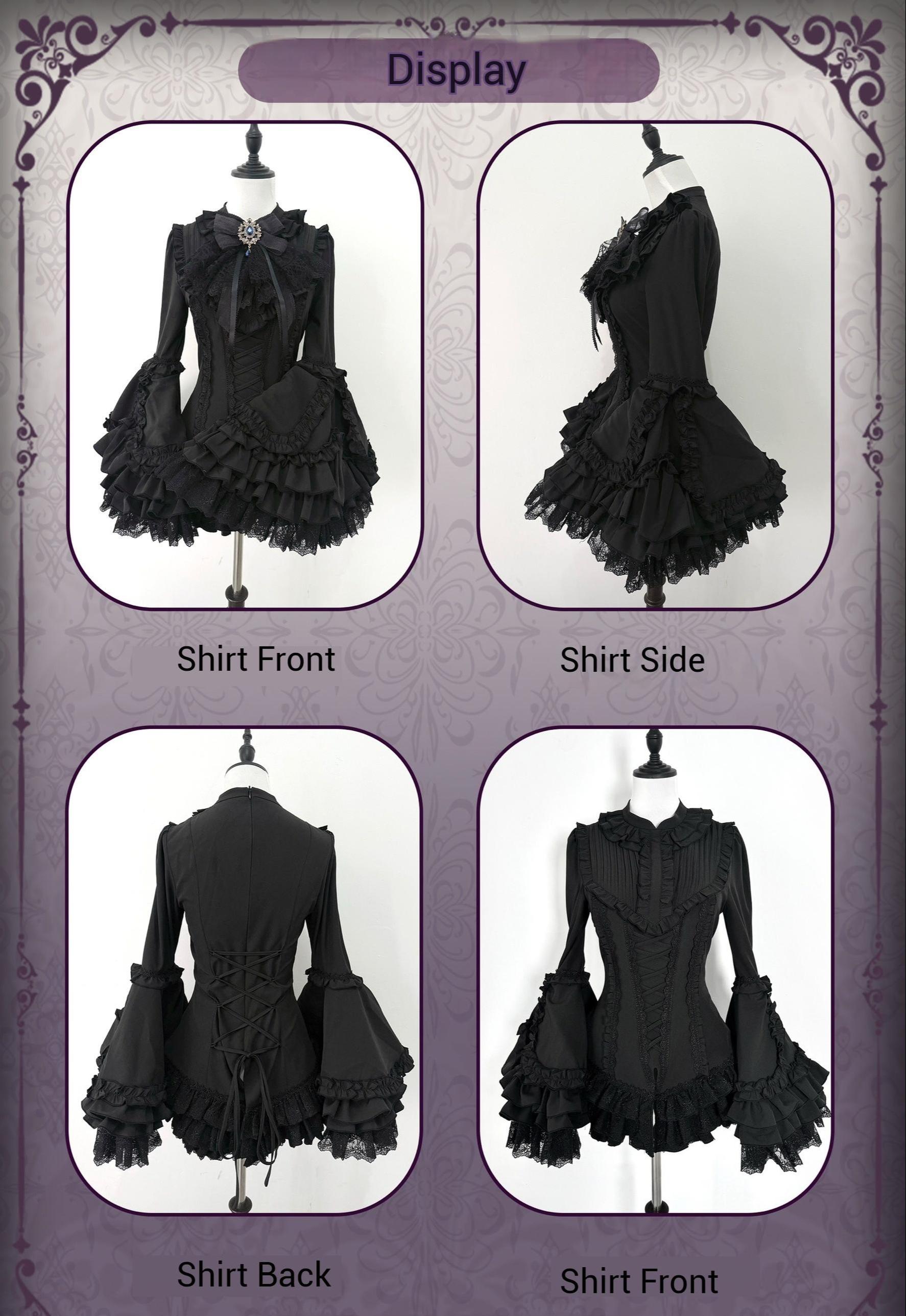 The Original Witch - Phoenix - Gothic Lolita Skirt & Shirt & Jabot For Halloween Festival