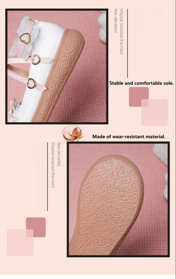 Yana - Sweet Bunny - Sweet Lolita Flat Shoes with Ear and Bow Decorations