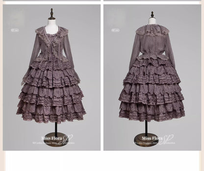 MEEKWIND - Miss Flora - Elegant Lolita Bodice Suit Tiered Skirt