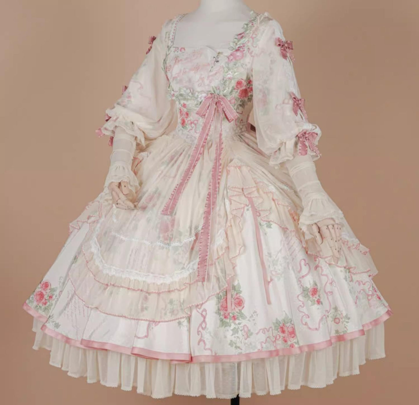 Miaoplus - Romantic Seizure - Sweet Lolita OP Mutton Sleeve Lolita Dress