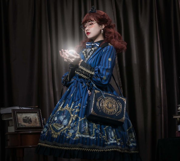 Morning Glory - The Star-Moon Grimoire - Sweet Lolita Crossbody Clamshell bag