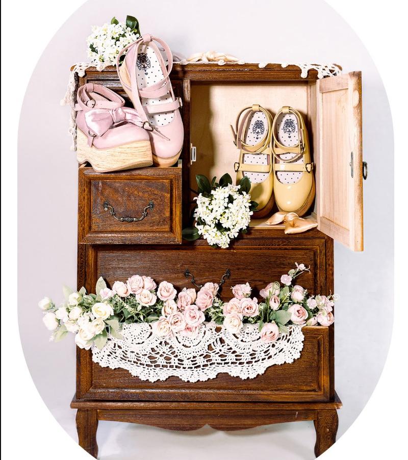 MODO - Multicolors Sweet Lolita Bow Platform Shoes