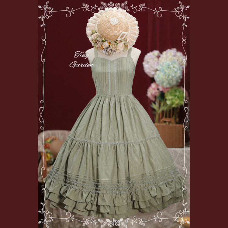 Tiny Garden - Garden Dance 2.0 - Elegant Lolita JSK Dress, Side Lace-Up