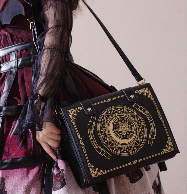 Morning Glory - The Star-Moon Grimoire - Sweet Lolita Crossbody Clamshell bag