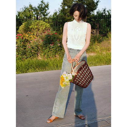 water lily lace sleeveless tank top