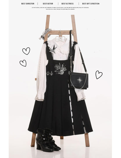 MIST - Lily - Kawaii Lolita Blouse Soft Girl Bubble Puff Sleeve