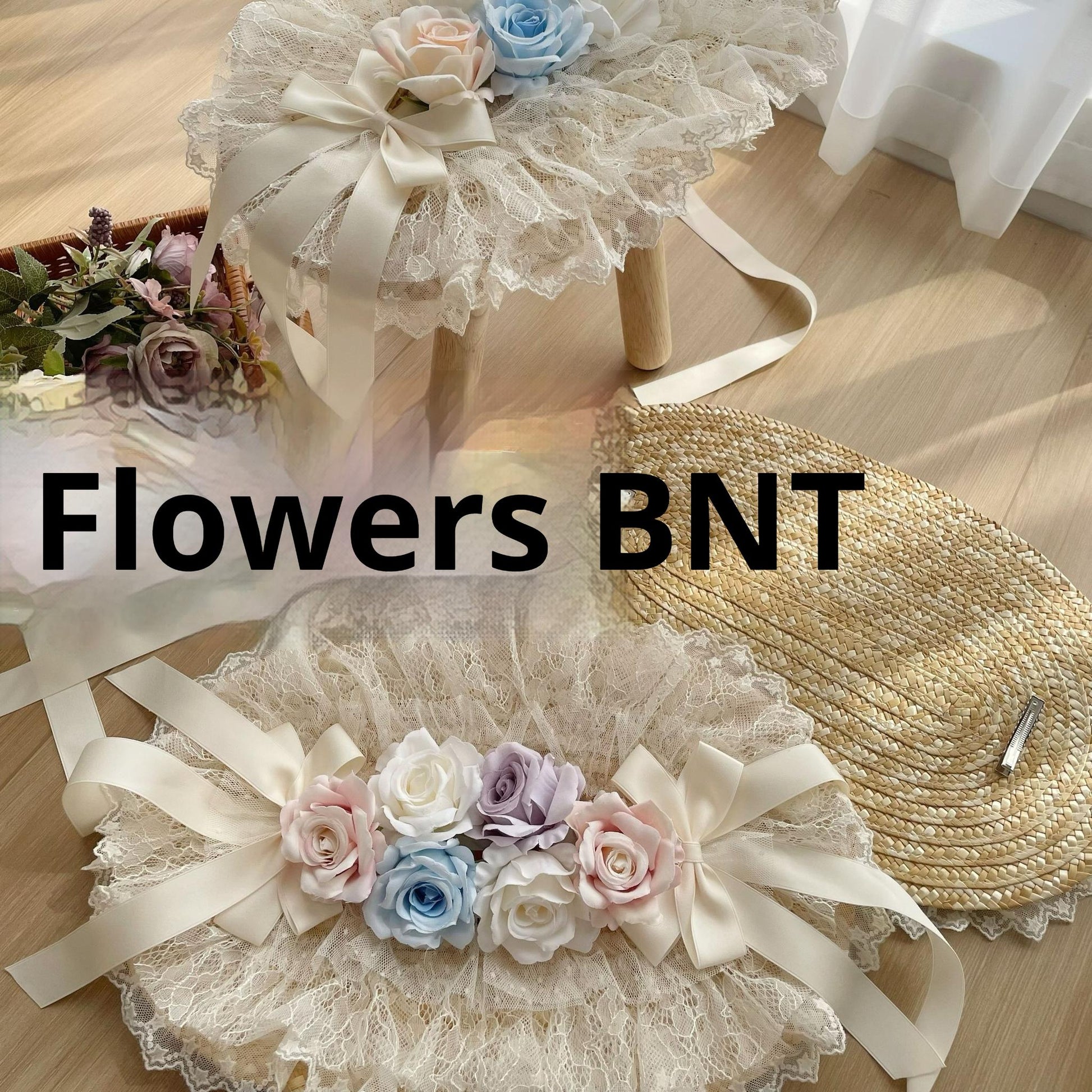 Uncle's Workshop - Mist among Flowers - Sweet Lolita OP Ruffles Lolita Apron and KC